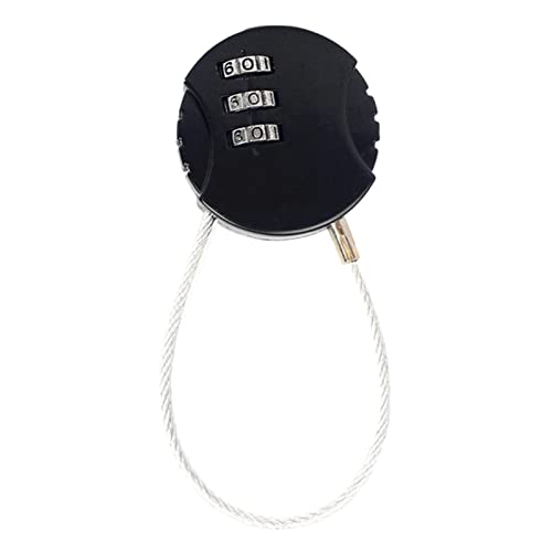 ZJchao 3 Ziffer Kombination Sperre Anti -Diebstahl -Code -Gepäck Koffer Zinklegierung Reisen Vorhängeschloss (BLACK) von ZJchao