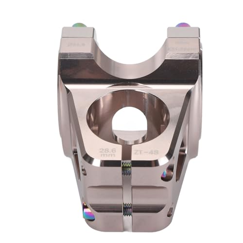 ZJchao 31,8 Mm Mountainbike Stiel Aluminiumlegierung Kurzer Lenker -Stamm 35 Mm 0 Grad mit CNC -Handwerkskunst für das Ersatz -DIY -Upgrade (Ti-Farbe) von ZJchao