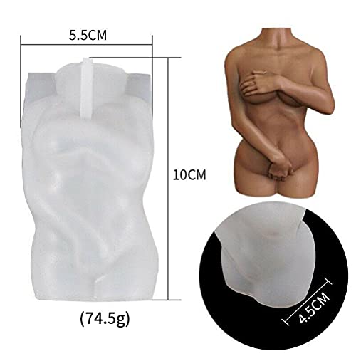 ZJchao 3d Silikonkörperkerzenform DIY Kerzenschokoladenschokoladenputzseife Schimmelpilze (Upgrade-Version des Mondes) von ZJchao