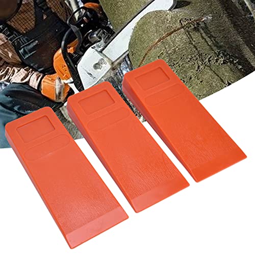 ZJchao 3pcs 8in Felling Cedges Stachelte Plastik -Safe -Protokollierungswerkzeuge für Kettensägen Baum Schneiden Haltbarer Wetterleitbaum Fallende Richtung Gartenbaum Rot von ZJchao