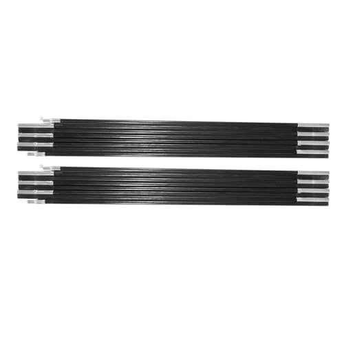 ZJchao 4,48 M Fiberglas Camping Zeltstangen-Stützstangen Markisen Frames Kit 2 Packung Faltbare Ersatzstangen mit 8 Segmenten für 5-6 Personenzelt von ZJchao