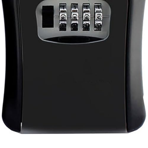 ZJchao 4 -stellig -Taste -Kasten -Wandmontage Einfacher Safe -Taste -Schloss, Aluminium -Legierungsschlüsselspeicher, Montierbares Schlüsselschrank für Standort Apartment Factory, (Black) von ZJchao