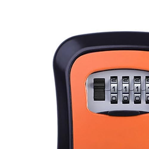 ZJchao 4 -stellig -Taste -Kasten -Wandmontage Einfacher Safe -Taste -Schloss, Aluminium -Legierungsschlüsselspeicher, Montierbares Schlüsselschrank für Standort Apartment Factory, (ORANGE) von ZJchao