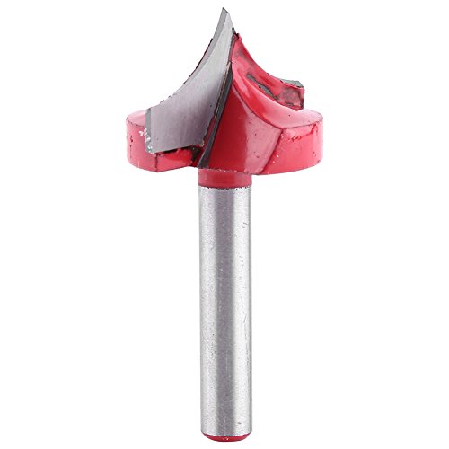 ZJchao 6mm Schaft Doppelt Umrandet, 3D Gravur Router Bit, V Groove Nadel Spitze Holz Bearbeitung Schnitz Werkzeug mit Fester Legierung für Acryl MDF PVC-Kammer (25mm Durchmesser) von ZJchao