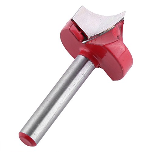 ZJchao 6mm Schaft Doppelt Umrandet, 3D Gravur Router Bit, V Groove Nadel Spitze Holz Bearbeitung Schnitz Werkzeug mit Fester Legierung für Acryl MDF PVC-Kammer (32 -mm -Klingendurchmesser) von ZJchao