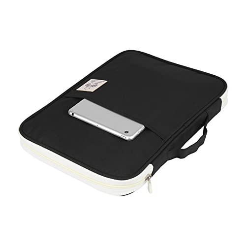 ZJchao A4 Dokumentbagdatei Ordner Portfolio Organizer Reißverschluss mit Multi -Taschenbuch für Dokumente Notebooks Handy Geschäftsreisen (BLACK) von ZJchao