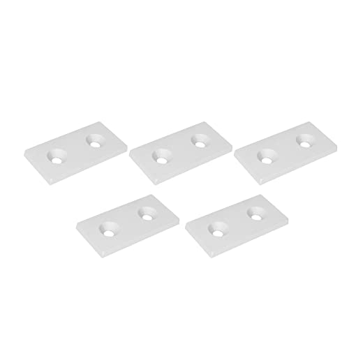 ZJchao Aluminium -Profil -Endkappen, 5pcs Aluminium Profil Endkappen Metallabdeckplatte Lineare Bewegliche Teile Legierungs Endkappe Profilabdeckung 4080 Doppelte Löcher (SILVER) von ZJchao