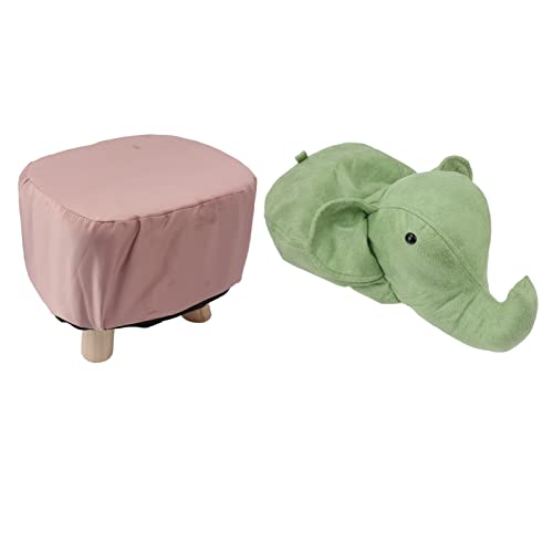 ZJchao Animal Ottomane, Fußhocker Kleiner Fuß Rasthocker Elephant Form (Green) von ZJchao