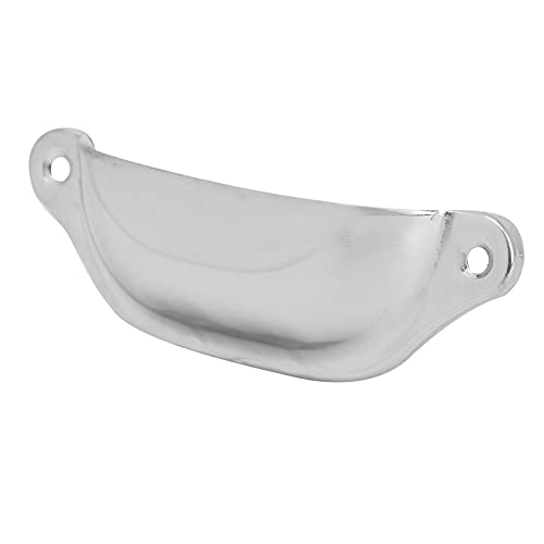 ZJchao Antique Pull Shell Griff Schrankgriff Schubladengriff Eisenmaterial Halbkreisförmiger Chinesischer Stil für Medizin Brustbuchhandel mit Schrauben Enthalten (SILVER) von ZJchao