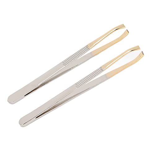 ZJchao Augenbrauen -Pinzetten, 2pcs Slant Tip Pinzeln Spitzte Pinzette Präzisionspähler Tägliche Schönheitsinstrumente für Eingewachsene Haarbrauen Gesichtsbehaarung ZJchao Augenbrauen -Pinzetten, 2pcs Slant Tip Pinzeln Spitzte Pinzette Präzisionspähler Tägliche Schönheitsinstrumente für Eingewachsene Haarbrauen Gesichtsbehaarung von ZJchao