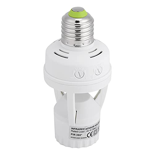 ZJchao Automatische Lichtssensorbewegung, Lampenlampenlampen -Adapter -Steckdose -Bewegungsbirne mit Infrarotsensor -Leuchtstofflampen mit E27 -LED -Lampen für Farbe und Messung ZJchao Automatische Lichtssensorbewegung, Lampenlampenlampen -Adapter -Steckdose -Bewegungsbirne mit Infrarotsensor -Leuchtstofflampen mit E27 -LED -Lampen für Farbe und Messung von ZJchao