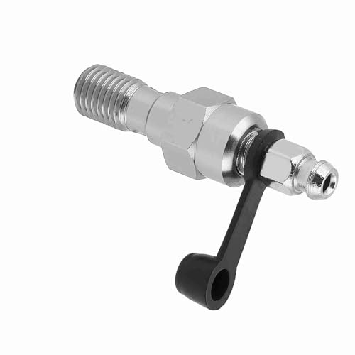 ZJchao Banjo -Blutungsschraube, Banjo -Nuss mit Unterlegscheiben Universal Motorradbremse Bremssattel Blutschraube für Auto (SILVER) von ZJchao