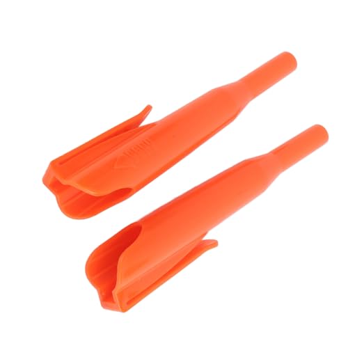 ZJchao Bleistifthalter, Tischler -Bleistiftkappe mit Pocket Clamp/Holder 2PCS Standard Design Office Products Fix den Bleistift auf Tasche, Werkzeugtasche, Rucksack, Bücher (ORANGE) von ZJchao