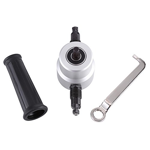 ZJchao Bohrmetallschneider -Befestigung, Doppelkopfblech Cutter Electric Power Bohranhang Metall Nibbler Bohranhang Metallblech Cutter Nibbler Schneidwerkzeug Kit Schnittwerkzeug Kit ZJchao Bohrmetallschneider -Befestigung, Doppelkopfblech Cutter Electric Power Bohranhang Metall Nibbler Bohranhang Metallblech Cutter Nibbler Schneidwerkzeug Kit Schnittwerkzeug Kit von ZJchao