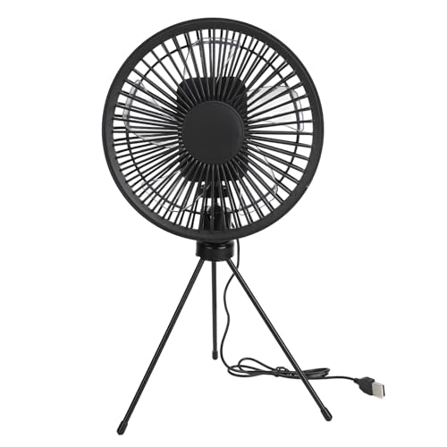 ZJchao Camping -Lüfter mit Einstellbarem Stativ, Tragbarer USB -Outdoor -Lüfter, 2 Geschwindigkeiten für Picknick -Fischereifahrbahncamping von ZJchao