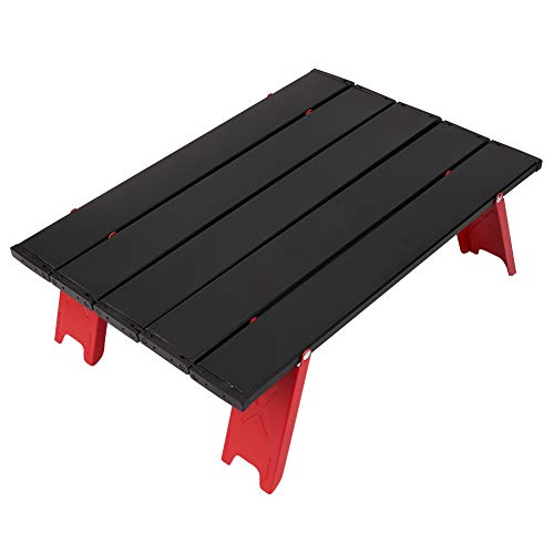 Campingtisch Klapptisch Tragbar Aluminium Picknicktisch Outdoor Wanderung Strand BBQ Küche 16.1x11.4x5.1 Zoll von ZJchao