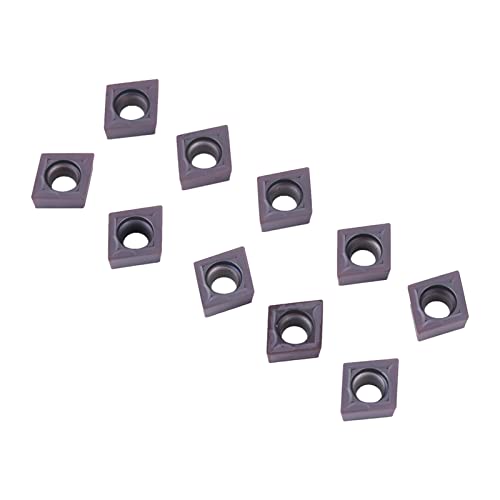 ZJchao Carbideinsatz, CNC Carbid -Tipps Einsätze Klingenschneider Drehwerkzeug 10pcs Carbid -Einsätze Drehblätter mit Box CCMT09T304 VP15TF von ZJchao