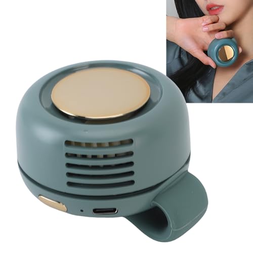 ZJchao Clip auf Lüfter, 3 -Geschwindigkeits -Stille -wiederaufladbare Tragbare Kühlende Lüfterlüfterlüftungslüfter Mini -Lüfter Mini Blatteless Lüfter Clip für Wanderwanderung Im Freien (GREEN) von ZJchao