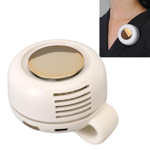 ZJchao Clip auf Lüfter, 3 -Geschwindigkeits -Stille -wiederaufladbare Tragbare Kühlende Lüfterlüfterlüftungslüfter Mini -Lüfter Mini Blatteless Lüfter Clip für Wanderwanderung Im Freien (WHITE) von ZJchao