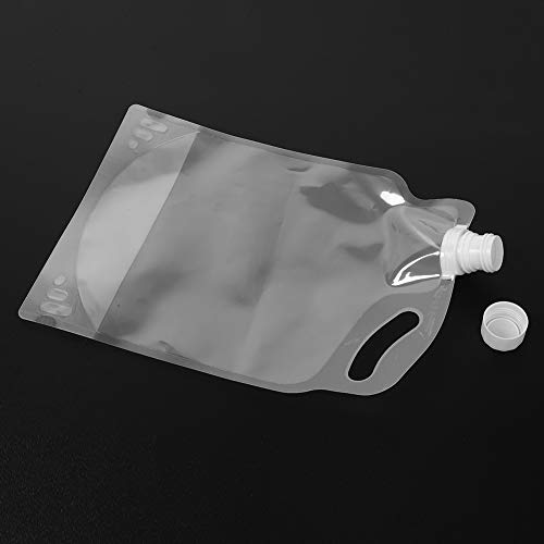 ZJchao Collabsible Wasserbehälter, Campingwasserbehälter mit Kleinem Mund Design 2L Tragbares Falten Zusammenklappbarer Wasserflasche für Camping -Wanderungen Im Freien von ZJchao