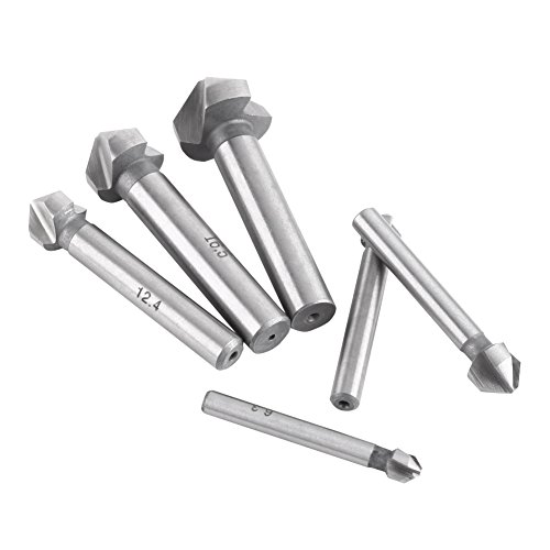 ZJchao Countersink Drill Bit Set, Schleimbit Einfach zu Verwenden HSS Countersink Bit Zum Abkammern, Entwerfen von ZJchao