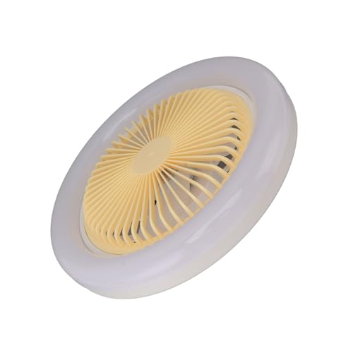 ZJchao Deckenventilatorleuchte, 10,2 Zoll, Einziehbarer Deckenventilator mit LED-Licht, 3 Farbmodi, 3 Geschwindigkeiten Einstellbar, Fernbedienung, Leiser Motor für Wohnzimmer, von ZJchao