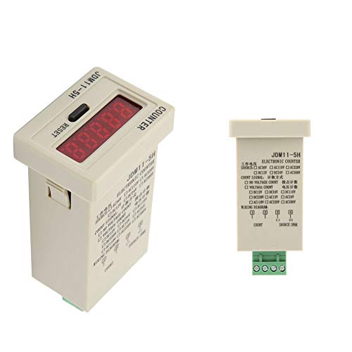 ZJchao Digitaler Zähler, Zähler JDM11-5H 5-Zifferanzeige mit Manuellem Reset-Taste Elektronischer Akkumulierter für Verschiedene Signaleingangsanwendungen (DC36V) von ZJchao
