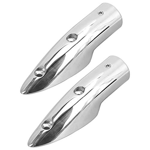 ZJchao Edelstahl -Bootsschiene -Ende -Handläufe 2 -PCS 7/8 -Zoll -Anti -Accessoire für Meeresboot von ZJchao