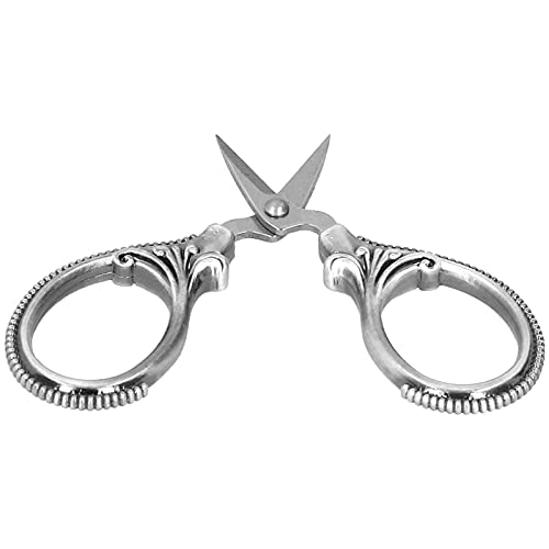 ZJchao Edelstahlnähte Schere Stickerei Faden Schneiderung Schere Tragbares Ergonomisches Design für Heimreise -DIY -Handwerk (SILVER) von ZJchao