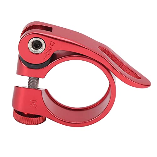 ZJchao Fahrrad -Sattelpfropfklemme, Aluminiumlegierung Leichter Schnellverriegelungssitz, Röhrchenklemme Anodierte Oberfläche Kompatibel mit 27,2 Mm 28,6 Mm 31,8 Mm Sitzpfosten (Rot) von ZJchao