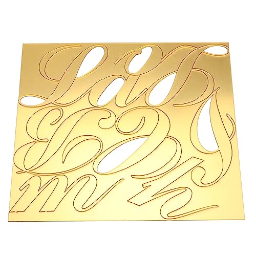 ZJchao Familienschilder für Wohnmauerwand, Haushalts Wohnzimmer Spiegel Wandaufkleber Acryl -Selbstkleber Treppendekoration Aufkleber Aufkleber Aufkleber für Wände Dekoration (Gold) von ZJchao