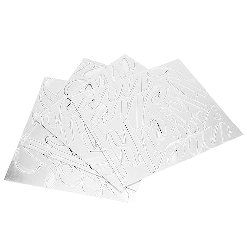 ZJchao Familienschilder für Wohnmauerwand, Haushalts Wohnzimmer Spiegel Wandaufkleber Acryl -Selbstkleber Treppendekoration Aufkleber Aufkleber Aufkleber für Wände Dekoration (Silver) von ZJchao