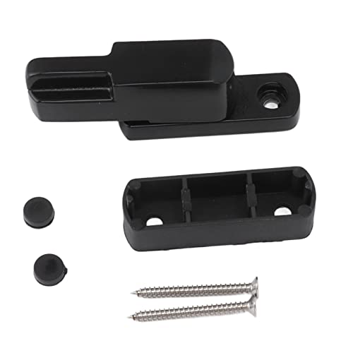 ZJchao Fensterschärfensperrung, Aluminium -Legierung T Typgleitet mit Schraubenfensterschlösser Fensterverriegelung für die Sicherheit des Hauses (BLACK) von ZJchao