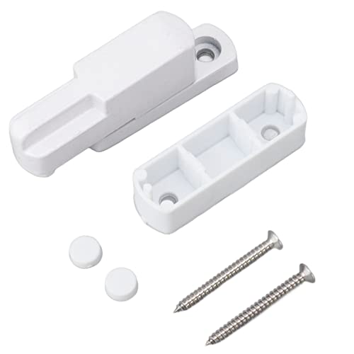 ZJchao Fensterschärfensperrung, Aluminium -Legierung T Typgleitet mit Schraubenfensterschlösser Fensterverriegelung für die Sicherheit des Hauses (WHITE) von ZJchao
