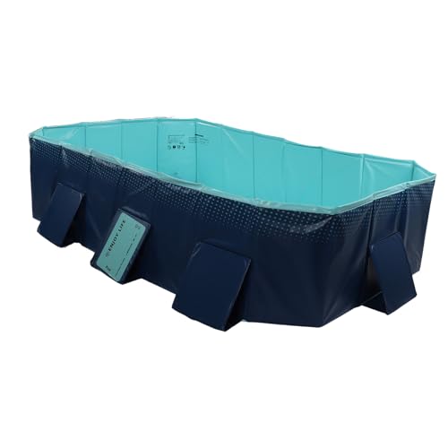 ZJchao Foldable Kiddie Pool Kids Kids Schwimmbad Kinderspielpool Large 48 '' Tragbare Harte Plastik -PVC für Familien Haustiere Hunde Katzen mit Leichtem Robustem Design ohne Installation (2,6 m / ZJchao Foldable Kiddie Pool Kids Kids Schwimmbad Kinderspielpool Large 48 '' Tragbare Harte Plastik -PVC für Familien Haustiere Hunde Katzen mit Leichtem Robustem Design ohne Installation (2,6 m / von ZJchao