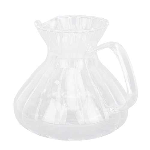 ZJchao Gießen Sie über Kaffee -Kaffee -Kaffee -Server Glas 500 Ml Transparent Hitzebeträger Handgefertigt mit Spout -Design für Home Office Cafe Brewing ZJchao Gießen Sie über Kaffee -Kaffee -Kaffee -Server Glas 500 Ml Transparent Hitzebeträger Handgefertigt mit Spout -Design für Home Office Cafe Brewing von ZJchao