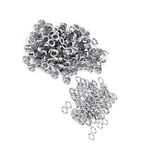 ZJchao Goldene Grommeten, Ösen und Tatsache Loch Metall Ökund (SILVER) von ZJchao