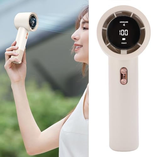 ZJchao Handheld -Lüfter, 199 Gears Wind 3000mAh Tragbarer Handheld Turbo -Lüfter Kleiner Kühllüfter USB Wieder Aufladbarer Digitale für das Outdoor -Reiseberichtungscamping ZJchao Handheld -Lüfter, 199 Gears Wind 3000mAh Tragbarer Handheld Turbo -Lüfter Kleiner Kühllüfter USB Wieder Aufladbarer Digitale für das Outdoor -Reiseberichtungscamping von ZJchao