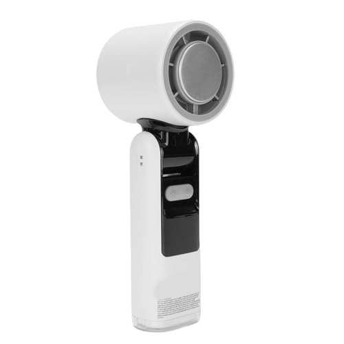 ZJchao Handkühlung Handheld -Lüfter, Hochgeschwindigkeits -Handheld -Lüfter, Wiederaufladbare 100 -Gang -Einstellungen mit LED -Digitaleinstellungen für das Camping Im Freien Im Freien (WHITE) von ZJchao