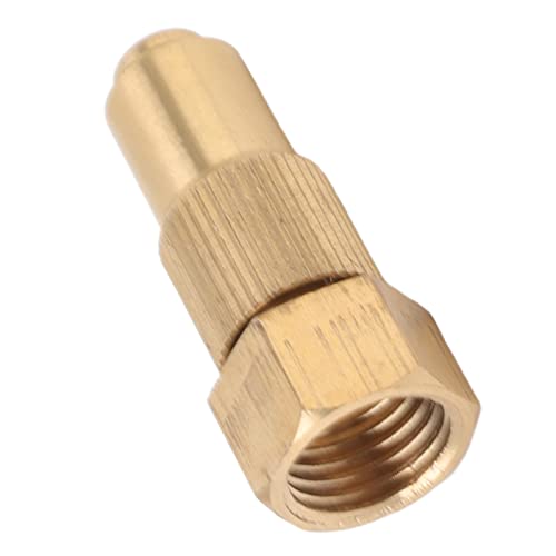 ZJchao Hochdruckschlauchdüse, Messingschlauchdüse Keramik Messing Wasserwerkzeug G3/8 Innenfaden Hochdrucksprühdüse Gartenschlauchdüse für Innenhoflandwirtschaft (1,2 mm Loch) von ZJchao