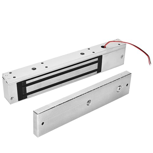 ZJchao Hochleistungs -Elektromagnet -Türschloss Kit, 12 V einzelne Türmagnetschloss mit LED Indikator, Geeignet für Holz und Metalltüren, Elektrische Sicherheitsschloss für Türen von ZJchao
