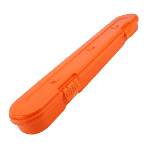 ZJchao Kettensägenkettenkoffer -Speicherbox -Organizer für Ketten von Bis zu 20 Zoll mit Verstärktem Polypropylen -Verriegelung Verhindert das Verwirren des Stumpfes Rosten (ORANGE) von ZJchao