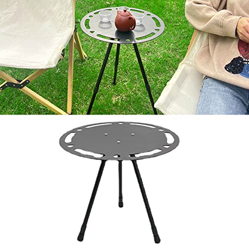 ZJchao Klappbarer Tisch, Kleiner Tragbarer Tisch Im Freien Klappe Kleine Runde Tragbarer Höhe Strandtisch mit Einstellbarem Aluminiumlegierung Leichtfaltbarer Runder Camping - für ZJchao Klappbarer Tisch, Kleiner Tragbarer Tisch Im Freien Klappe Kleine Runde Tragbarer Höhe Strandtisch mit Einstellbarem Aluminiumlegierung Leichtfaltbarer Runder Camping - für von ZJchao