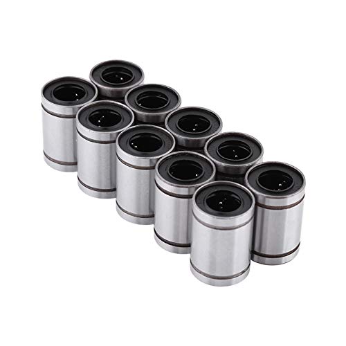 ZJchao Kugellager, Lineares Lager mit Doppelt Versiegeltem Design 10pcs LM12UU 12 Mm Linearer Bewegungskugellager -Buchungs -Skateboardlager für 12 Mm Stangen 3D Drucker CNC Teile von ZJchao