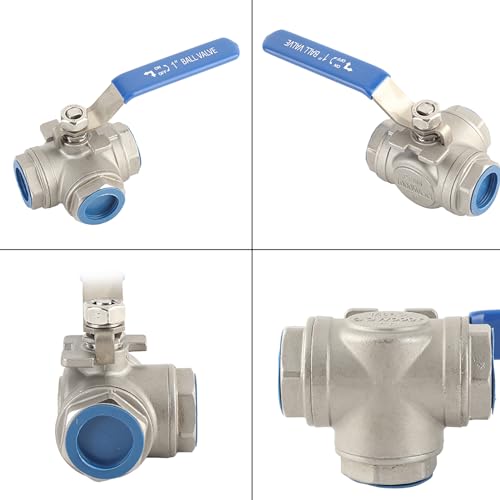 ZJchao Kugelventil, Druckventil DREI -Wege -L Typ Weiblicher Gewinde 1 "DN25 1PC Auspuffventil Edelstahl 304 ZJchao Kugelventil, Druckventil DREI -Wege -L Typ Weiblicher Gewinde 1 "DN25 1PC Auspuffventil Edelstahl 304 von ZJchao