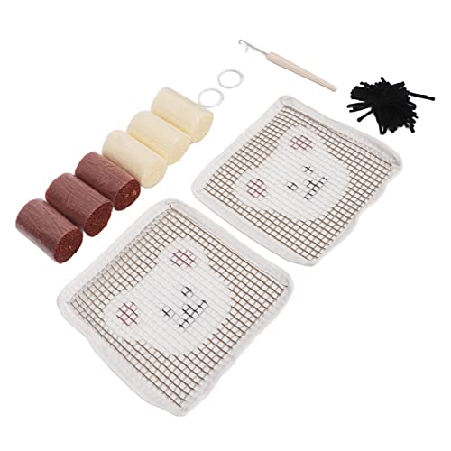 ZJchao Latchook -Kits für Erwachsene, Erwachsene Handwerkskits mit 1 Häkelhaken, 7 Garne, 2 Gittermuster und 2 Hängende Ringe Schöne Bären -Latch Haken Werkzeug für Handcraft ZJchao Latchook -Kits für Erwachsene, Erwachsene Handwerkskits mit 1 Häkelhaken, 7 Garne, 2 Gittermuster und 2 Hängende Ringe Schöne Bären -Latch Haken Werkzeug für Handcraft von ZJchao