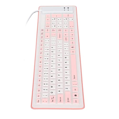 ZJchao Mechanische Tastatur, Faltbare Silikon-Tastatur, Schreibmaschinentastatur mit 103 Tasten, USB-Kabel, Silikon, Faltbar, Wasserdicht, Stumm, Verblasst Nicht, Faltbare Tastatur, ZJchao Mechanische Tastatur, Faltbare Silikon-Tastatur, Schreibmaschinentastatur mit 103 Tasten, USB-Kabel, Silikon, Faltbar, Wasserdicht, Stumm, Verblasst Nicht, Faltbare Tastatur, von ZJchao