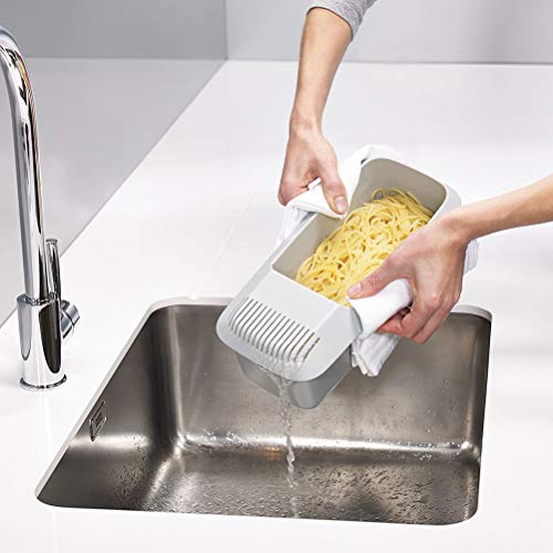 ZJchao Microwave Pasta Cooker Pasta Boat Spaghetti -Nudelkocher mit Siebabfluss Zum Kochen von Nudeln in Mikrowelle 30x14x10 Cm (WHITE) von ZJchao