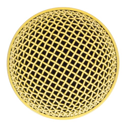 ZJchao Mikrofonzubehör, Mikrofon Ersatznetz Mikrofongrillkopfkopf -Mikrofon -Mikrofonfilter für SM58S SM58LC Beta58 Beta58a SA M30 SV100 UT2 PGX24 SLX4 (GOLD) von ZJchao