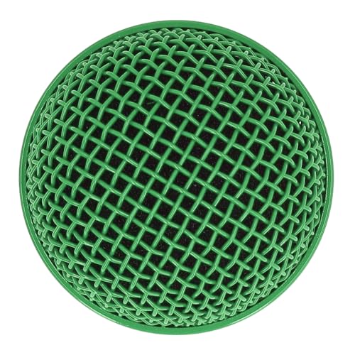 ZJchao Mikrofonzubehör, Mikrofon Ersatznetz Mikrofongrillkopfkopf -Mikrofon -Mikrofonfilter für SM58S SM58LC Beta58 Beta58a SA M30 SV100 UT2 PGX24 SLX4 (GREEN) von ZJchao